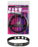 Wordband Collar Bitch  - Black
