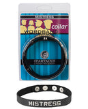 Wordband Collar - Mistress - Black