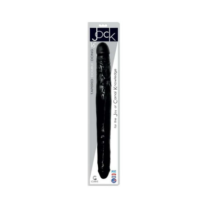 Jock Tapered Double Dong 16 Black