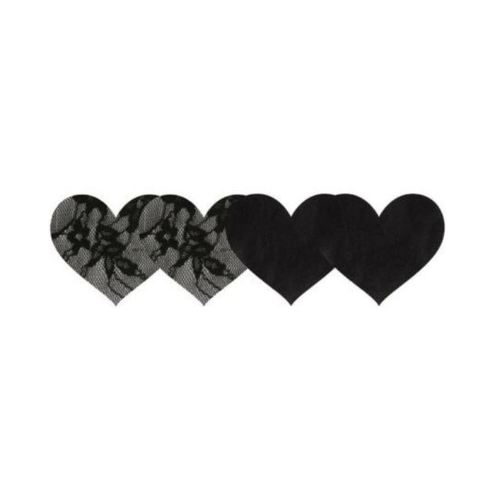 Peekaboo Satin And Lace Hearts