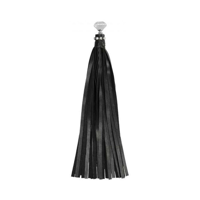 Ouch Diamond Studded Whip - Black