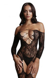 Criss Cross Neck Bodystocking