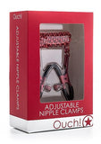 Ouch Adjustable Nipple Clamps with Chain