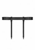 Ouch! Skulls & Bones Garter Belt With Skulls Black