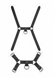 Skulls And Bones Male Harness With Skulled & Spiked Black