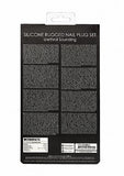 Silicone Rugged Nail Plug Set - Urethral Sounding -  Black