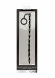 Silicone Plug & Cock Ring Set - Urethral Sounding - Black