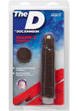 The D Shakin D 7 inch Vibrating Dildo Chocolate Brown