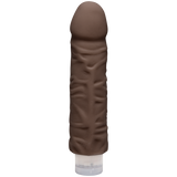 The D Shakin D 7 inch Vibrating Dildo Chocolate Brown