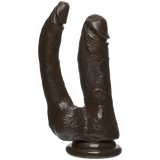 The D Double Dippin D Dildo Firmskyn Black