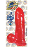 Lifeforms Big Boy Dong With Suction Base 9 Inch  - Red