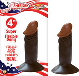 All American Mini Whopper 4 inches Dong Brown
