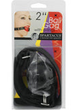 Large Ball Gag With D Ring 2 Inch - Black