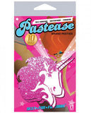 Unicorn Hot Pink Glitter On White Pasties O/S