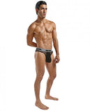 Male Power Peep Show Lo Rise Thong Black L/XL