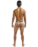 Peep Show Lo Rise Thong White Large/ Xl