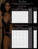 Rene rofe lace and mesh halter babydoll and g-string black lg