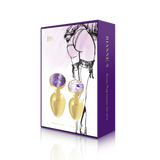 Rianne S Booty Plug Set 2X Metal Gold