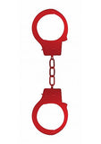 Ouch Beginners Handcuffs Metal Red