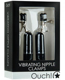 Ouch! Vibrating Nipple Clamps Black