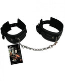 Edge Leather Ankle Restraints Black