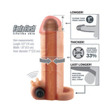 Vibrating Real Feel 1 inch Extension