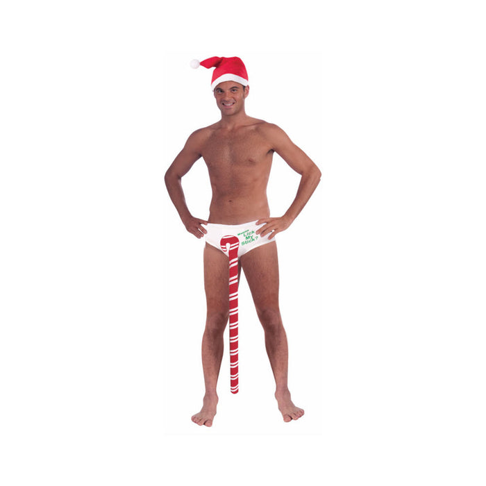 Candy Cane Stud Undies Wanna Lick My Stick