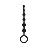 All About Anal Silicone Anal Beads 6 Balls Black