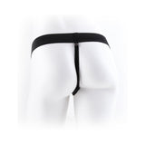 Fetish Fantasy 11 inches Vibrating Hollow Strap On Beige