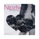 Neva Nude Pasty Heart Lace Black