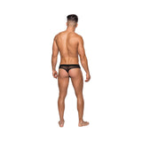 Male Power Hoser Hose Thong Black Lx