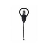 Ouch! Urethral Sounding Vibrating Bullet Plug Black