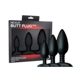 Nexus Butt Plug Trio 3 Butt Plugs Black