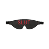 Ouch! Blindfold - SLUT - Black