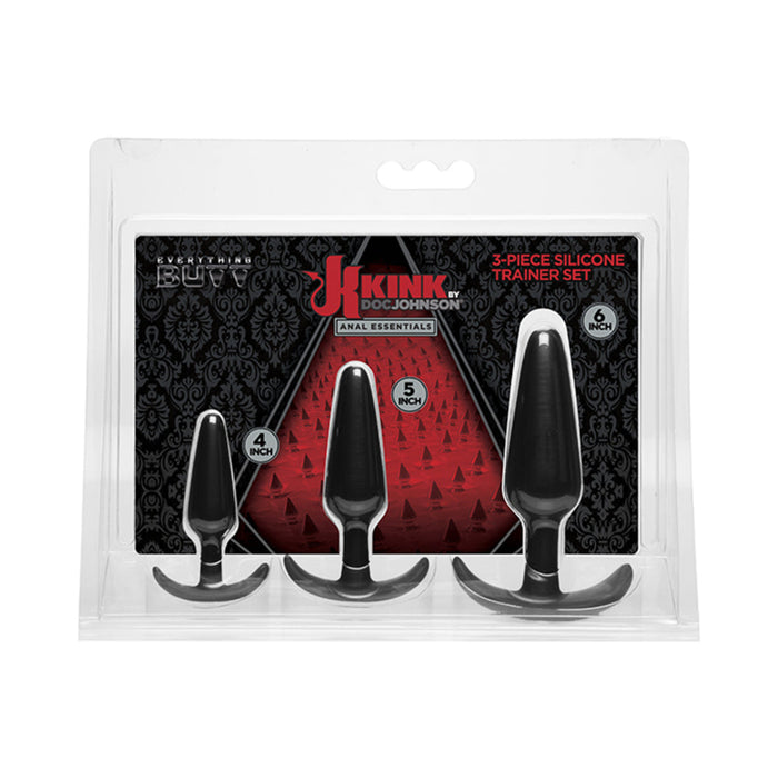 Kink By Doc Johnson Anal Essentials 3-piece Silicone Trainer Set