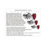 Three Hearts Gem Anal Plug Kit