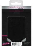Black Satin Heart Shaped Pasties 2 Pack