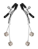 Ornament Adjustable Nipple Clamps Jewel Accents