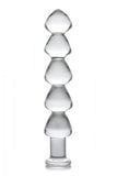 Drops Anal Links Glass Dildo Clear