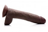 USA Cock 10 inches Ultra Real Dildo Suction Cup Brown