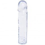 Crystal Jellies 8 Inch Classic Dildo in Clear