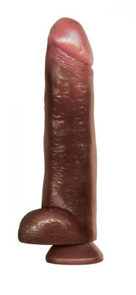 Blackout 13 inches Realistic Cock & Balls Brown