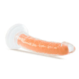 Neo Elite Glow In The Dark 7.5in Dual Density Cock Neon Neon Orange