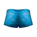 Mini Shorts Neon Lace Turquoise Blue Large